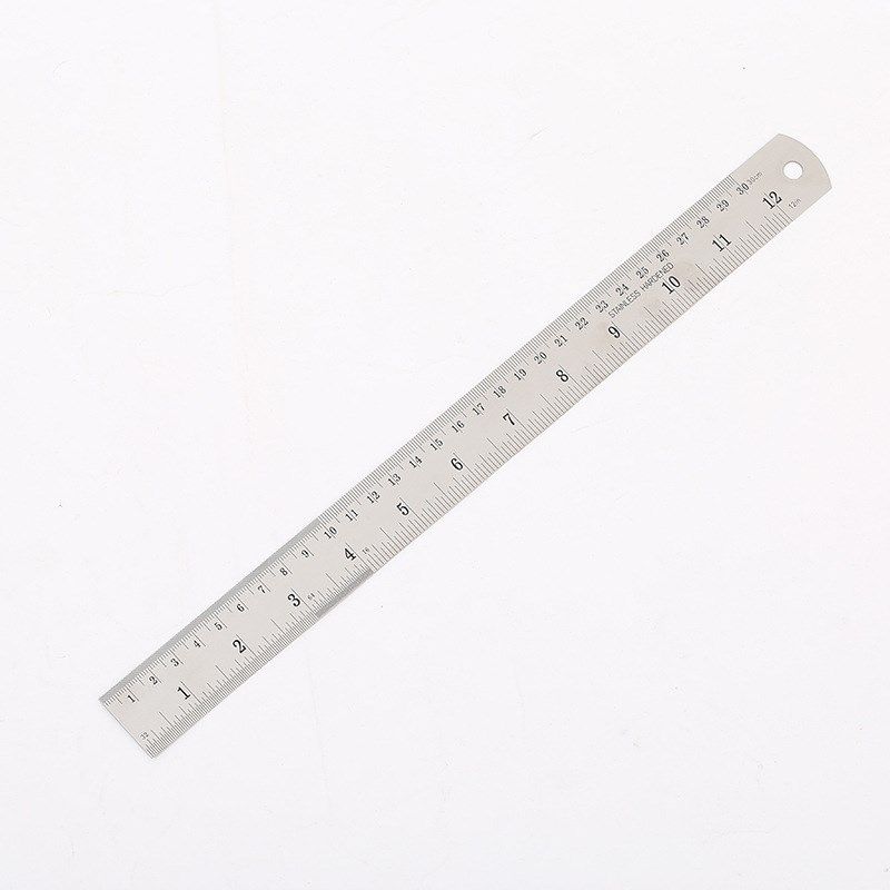 办公用品不锈钢尺子刻度精准加厚钢E尺30厘米绘图测量直尺钢板尺,居家布艺,尺子,淘宝优惠券,粉丝福利购,淘宝优惠卷