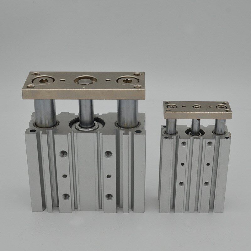 TCM系列三轴带导杆气缸三杆带磁气动TCM12L/16/20规格齐全三杆缸