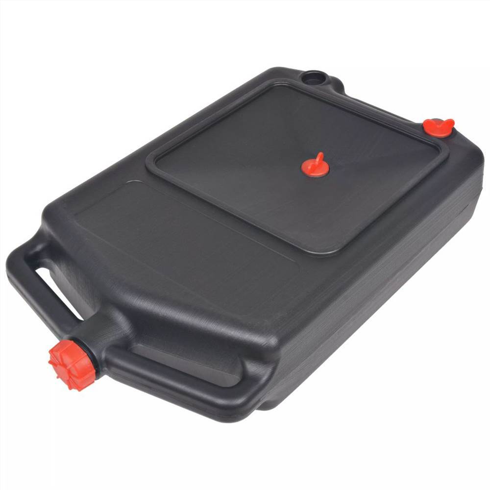 8L   黑色车用塑料接油盘 Waste Oil Storage Container漏油盘