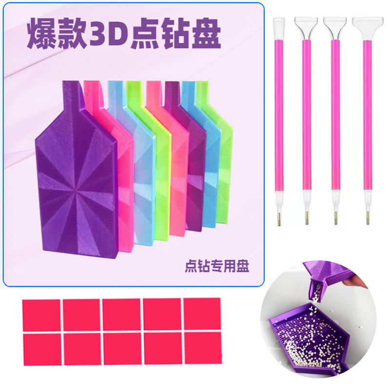 新款3D打印半封口专用点钻盘