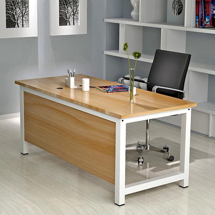 厂家现货办公电脑桌现代简约钢木家用书桌简约学生写字桌