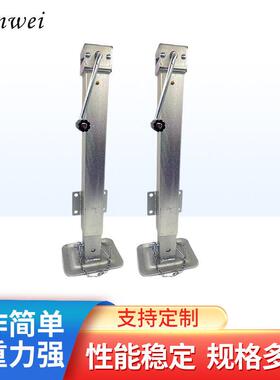 房车千斤顶7000Lbs三节手摇千斤顶房车配件平板支腿侧摇升降工具