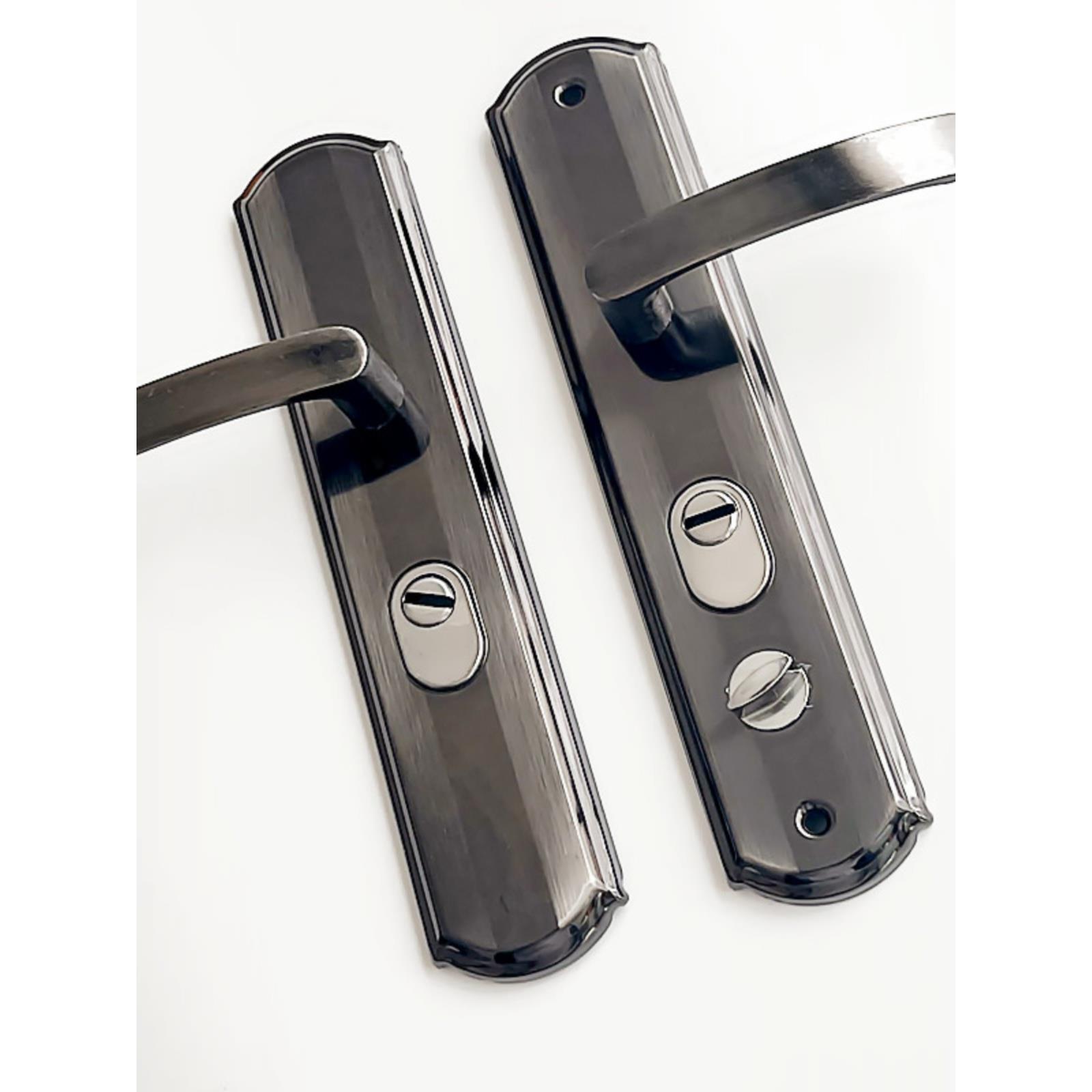 防盗门门锁家用通用型门把手上提反锁大门锁具套装室内铁门房门锁