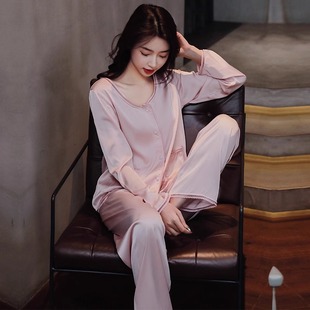 达芬奇密码 慵懒风家居服 2025法式 高级感花边真丝睡衣女甜美开衫