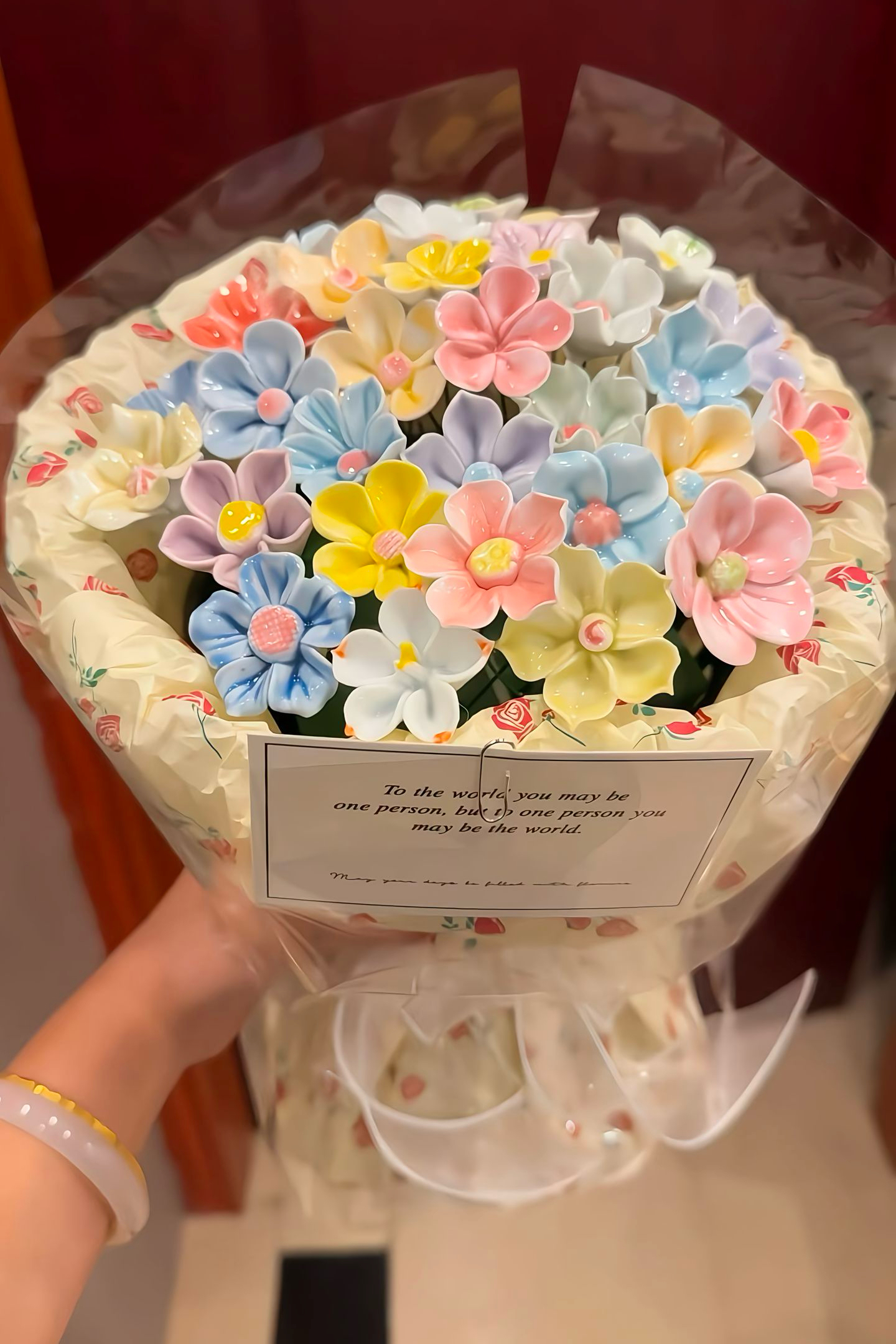 陶瓷花束精美成品花束创意永生花束生日礼物送女朋友送闺蜜女生