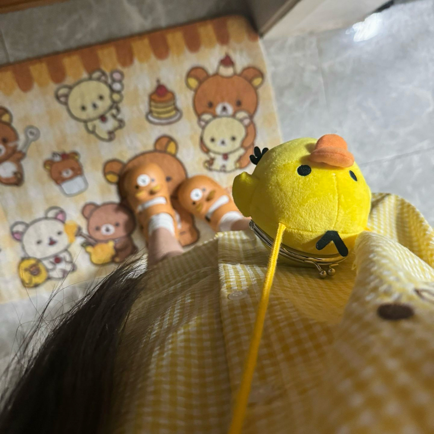 小黄鸡新款超萌2026柴呼呼女款萌趣配饰可爱挂脖包套装斜挎包