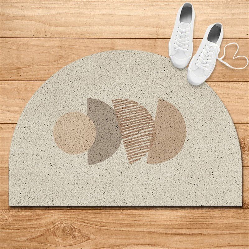 侘寂风 半圆形入户门口丝圈地垫蹭土脚垫进门家用门垫门厅,居家布艺,家用脚垫,淘宝优惠券,粉丝福利购,淘宝优惠卷