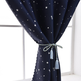 厕所窗帘杆窗帘一整套伸缩便捷易安装 短帘卫生间飘窗宿舍遮光卧室