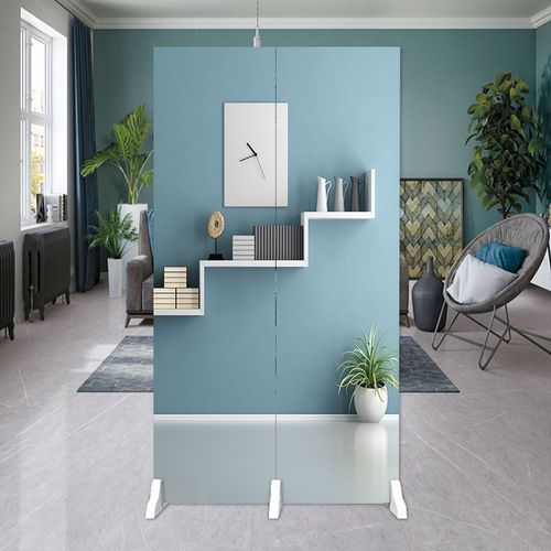 2扇屏风隔断玄关客厅卧室酒店隔断墙双面小户型折叠移动布艺折屏