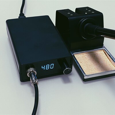 白菜白光T12电烙铁 便携式 数显恒温可调焊台自动休眠大功率维修