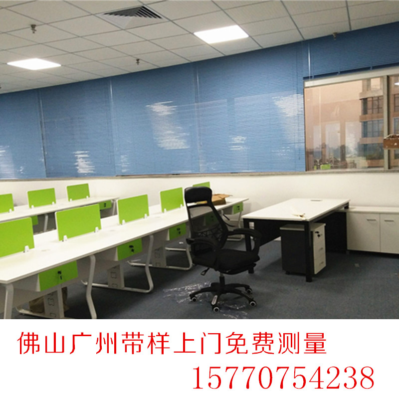 定制办公室卫生间阳台厨房卧室铝合金2.5亮光防水遮光百叶窗帘
