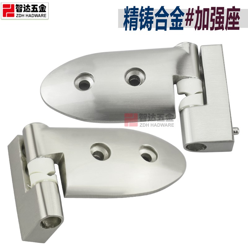 卫生间隔断五金配件银色合金保龄球厕所隔板合页门锁脚座套装