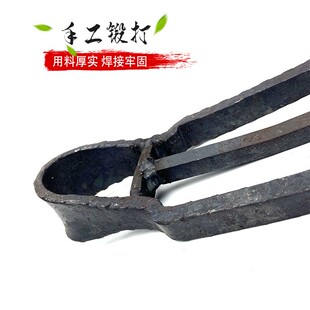 园林农用两齿锄头农具全钢挖土种地挖地翻地开垦松土二齿耙子钉耙