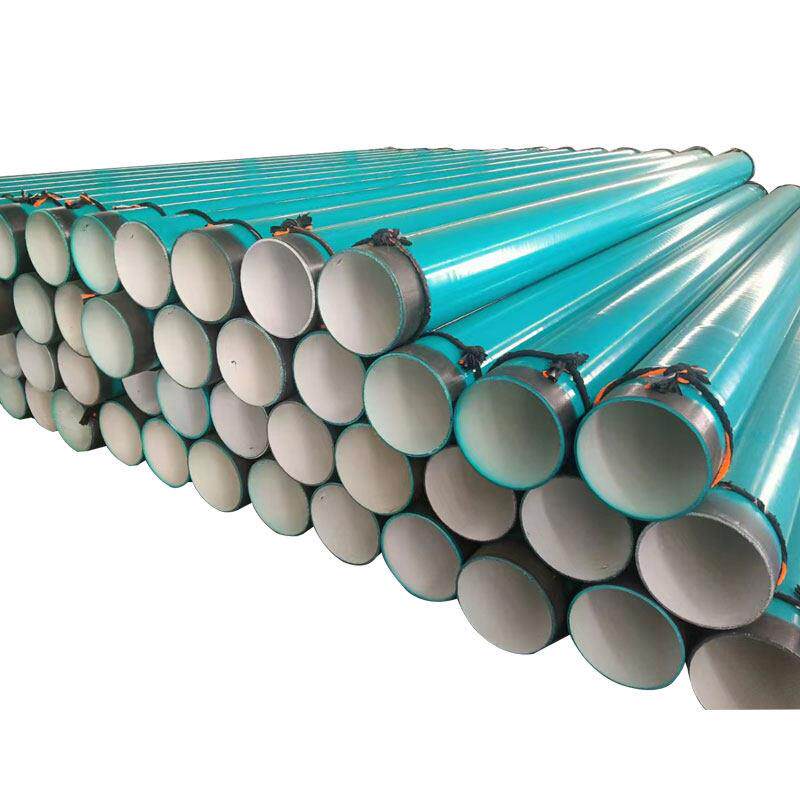 内外环氧粉末涂塑防腐钢管 消防给水内EP外3PE承插式涂塑覆合钢管