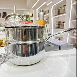 18CM五层钢316带蒸笼奶锅