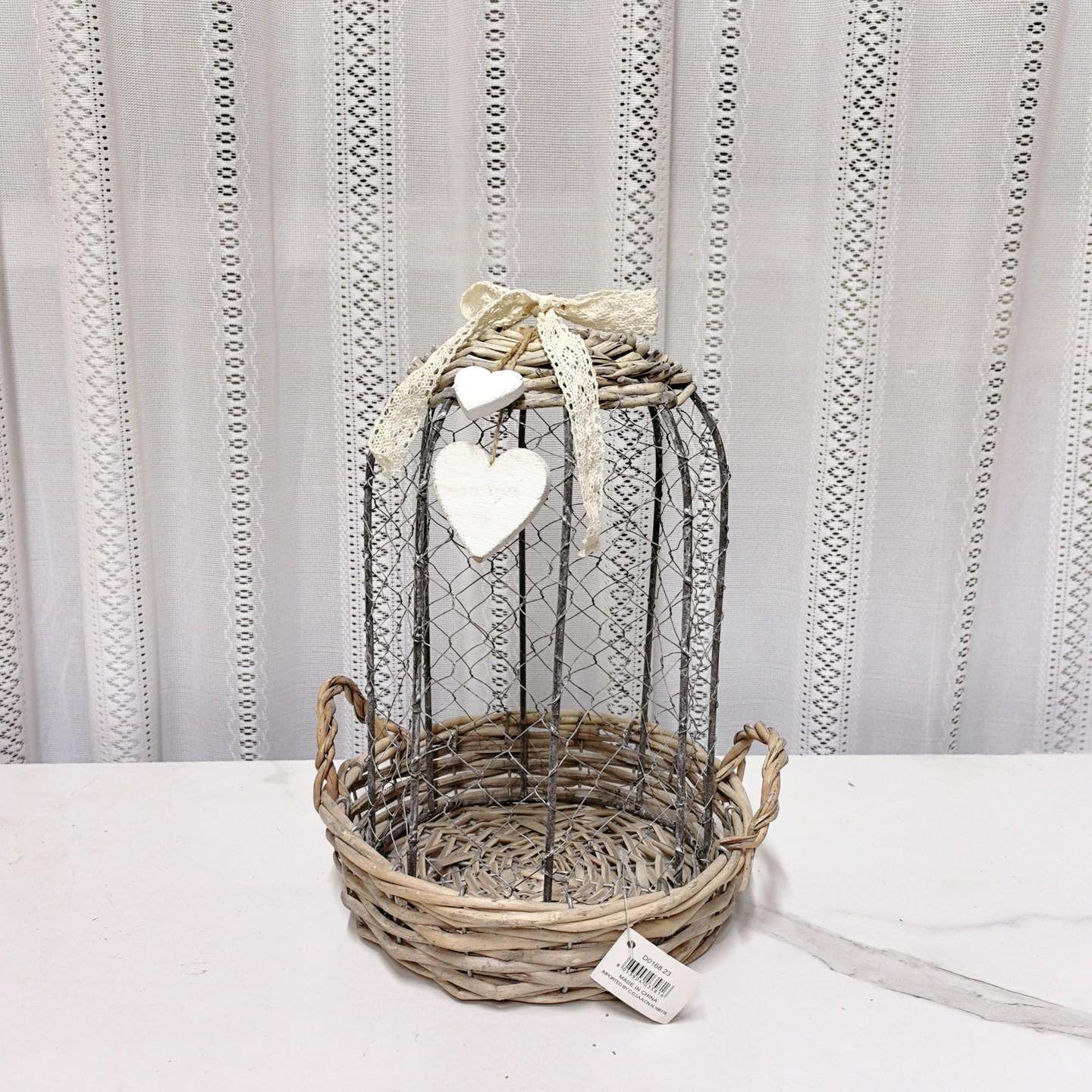 特价！外贸出口复古做旧铁艺园艺装饰花罩柳编托盘花艺绿植装饰件,家居饰品,装饰摆件,淘宝优惠券,粉丝福利购,淘宝优惠卷