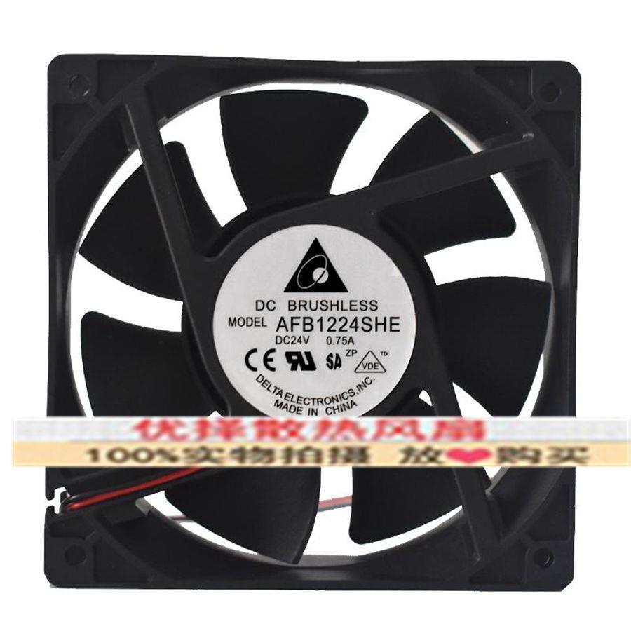 全新台达AFB1224HE/HHE/SHE/VHE/EHE/GHE 12038变频器散热风扇24V