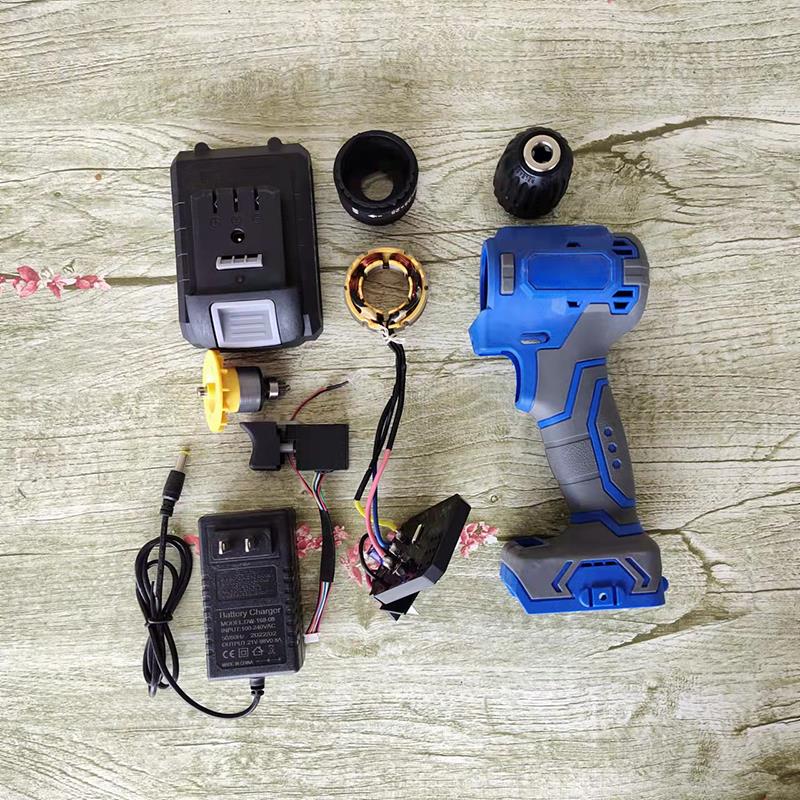 玛科塔103无刷锂电钻外壳原装电池充电器裸肌头转定子控制板配件