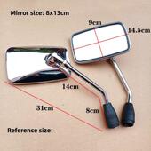 适用于铃木优优Uu125T改装 Vf125反光后视镜 电镀大后视镜Uy