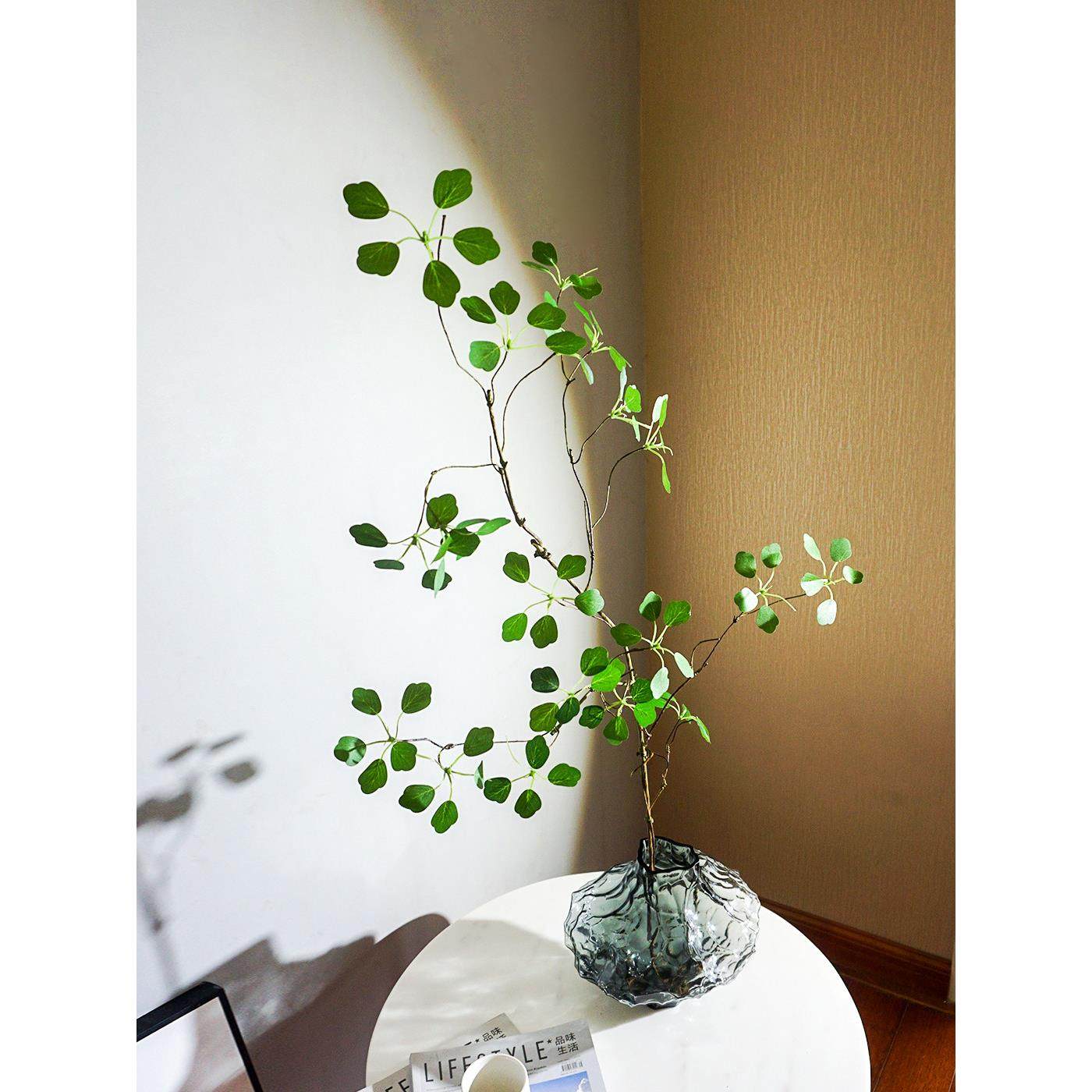 大号绿植观音莲叶落地大树枝花瓶客厅玄关柜树叶仿真花玄关柜摆件,家居饰品,仿真花/假花,淘宝优惠券,粉丝福利购,淘宝优惠卷