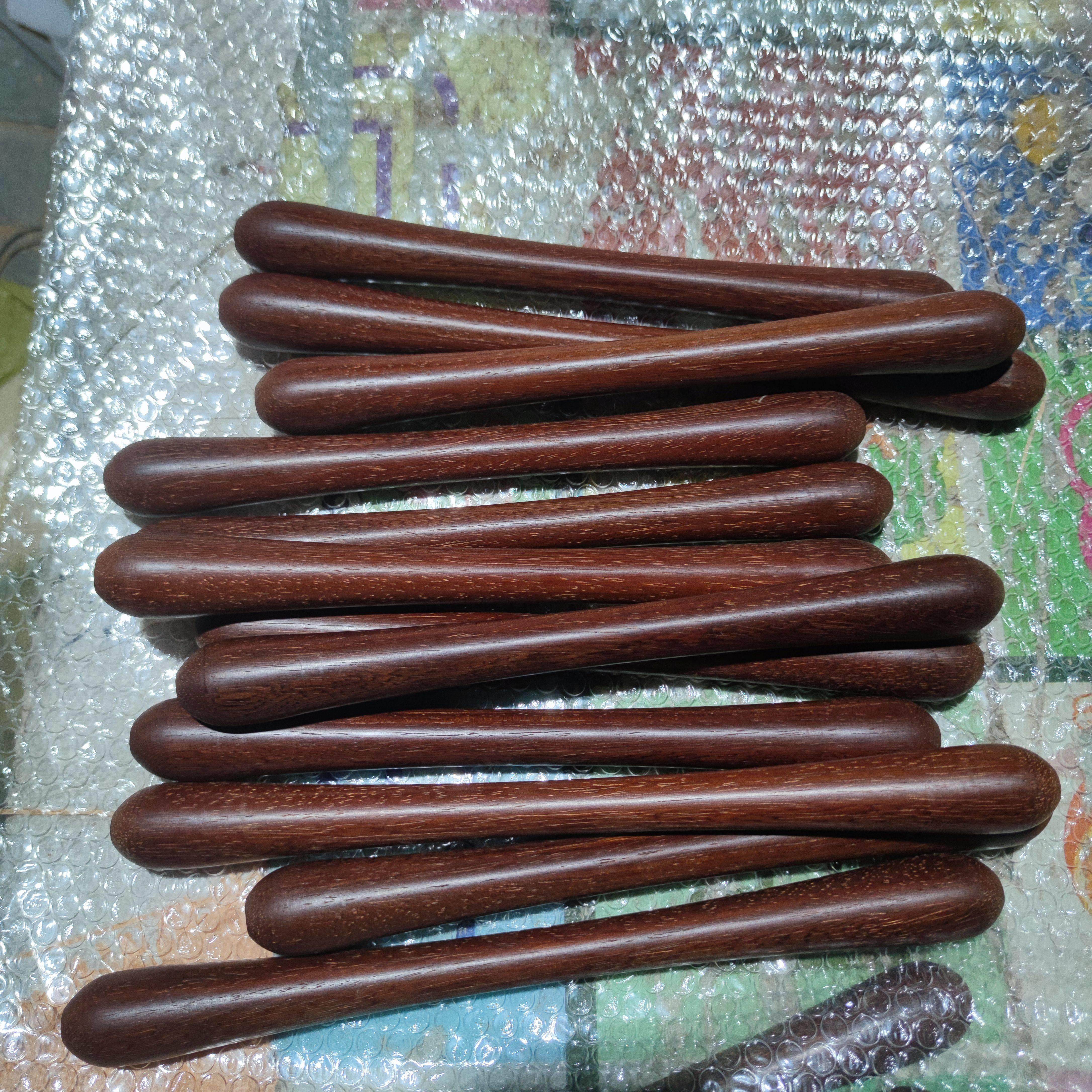 打鼓棒木质实木鼓锤大鼓鼓槌红铁木双圆头大鼓槌