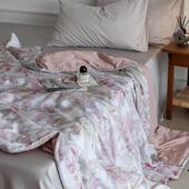 少女心夏季 凉感60支兰精天丝夏被 冰丝碎花印花空调夏凉被软被子