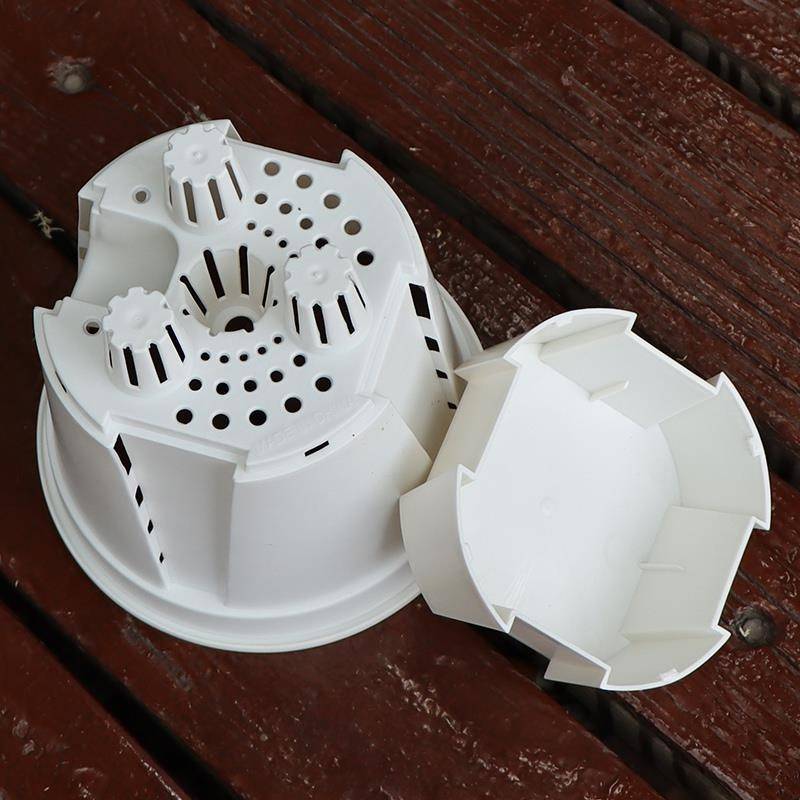 储青山盆默认9FSO根透气水培白兰色透水明控蝴蝶专用盆水苔自吸水