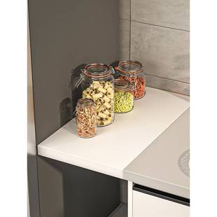 厨房夹缝挡板冰箱侧缝隙隔板台面加宽延伸板桌面可定制填充置物板