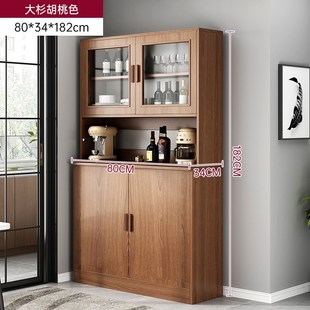 餐边柜客厅d靠墙落地现代酒柜家用酒架展示柜简易多层收纳储物柜