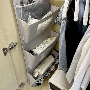 多层布艺储物挂袋衣柜q浴室床上用内衣袜子宿舍杂物收纳袋整理神