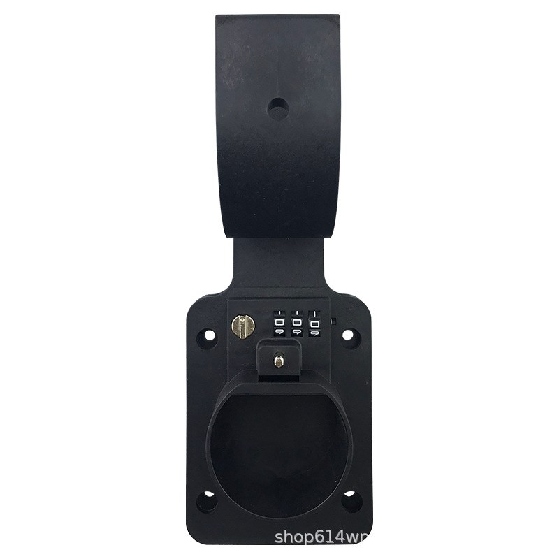 带锁电动汽车充电桩挂线挂钩线插枪挂座空座固定Y枪头支架交流