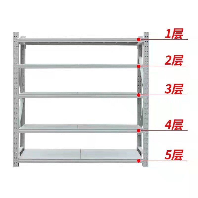 东莞货架加厚深圳仓储库房横梁式置物架工Q业五金多层重型厂家