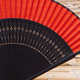 7寸23厘米红色舞蹈大扇子中国风汉服旗袍折扇古典纯色竹扇跳舞扇