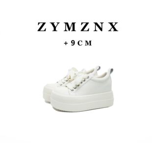 9cm W718 小个子内增高休闲鞋 早春女鞋 厚底鞋 奶油小面包