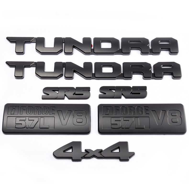 适用于丰田坦途车贴TUNDRA车标SR5尾标V8 1794车门侧标改装字标黑