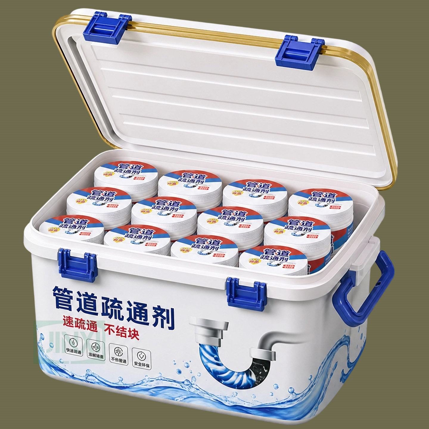 管道疏通剂强力溶解头发通渠粉厨房下水道油污溶解剂马桶堵塞除臭