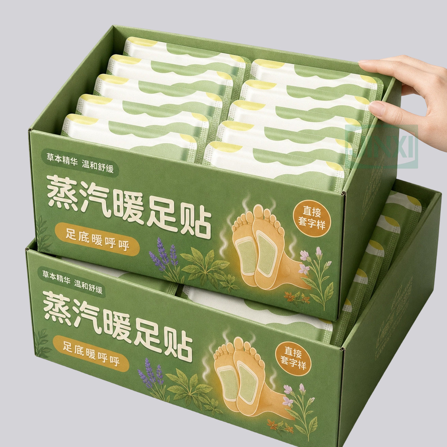 艾草暖足专用蒸汽自发热贴