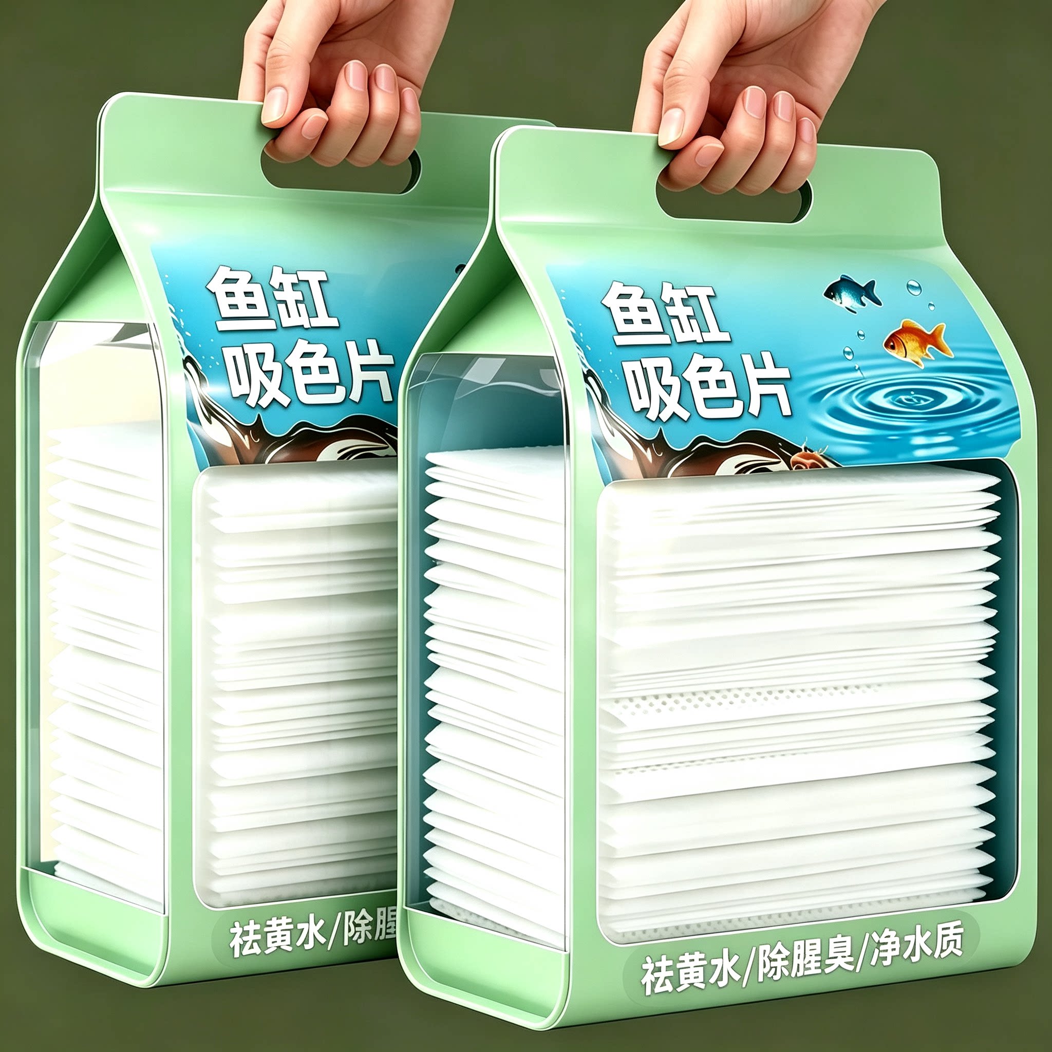 鱼缸除黄水升级材质安全无害