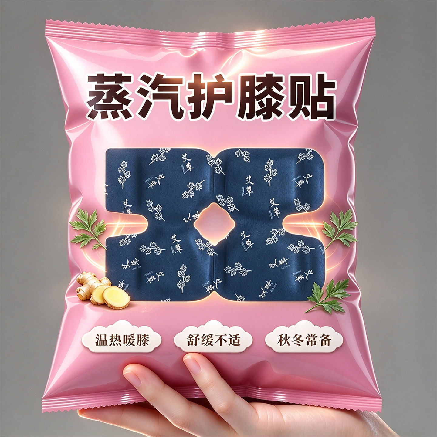 【蕲艾生姜热敷-温暖膝盖持久】