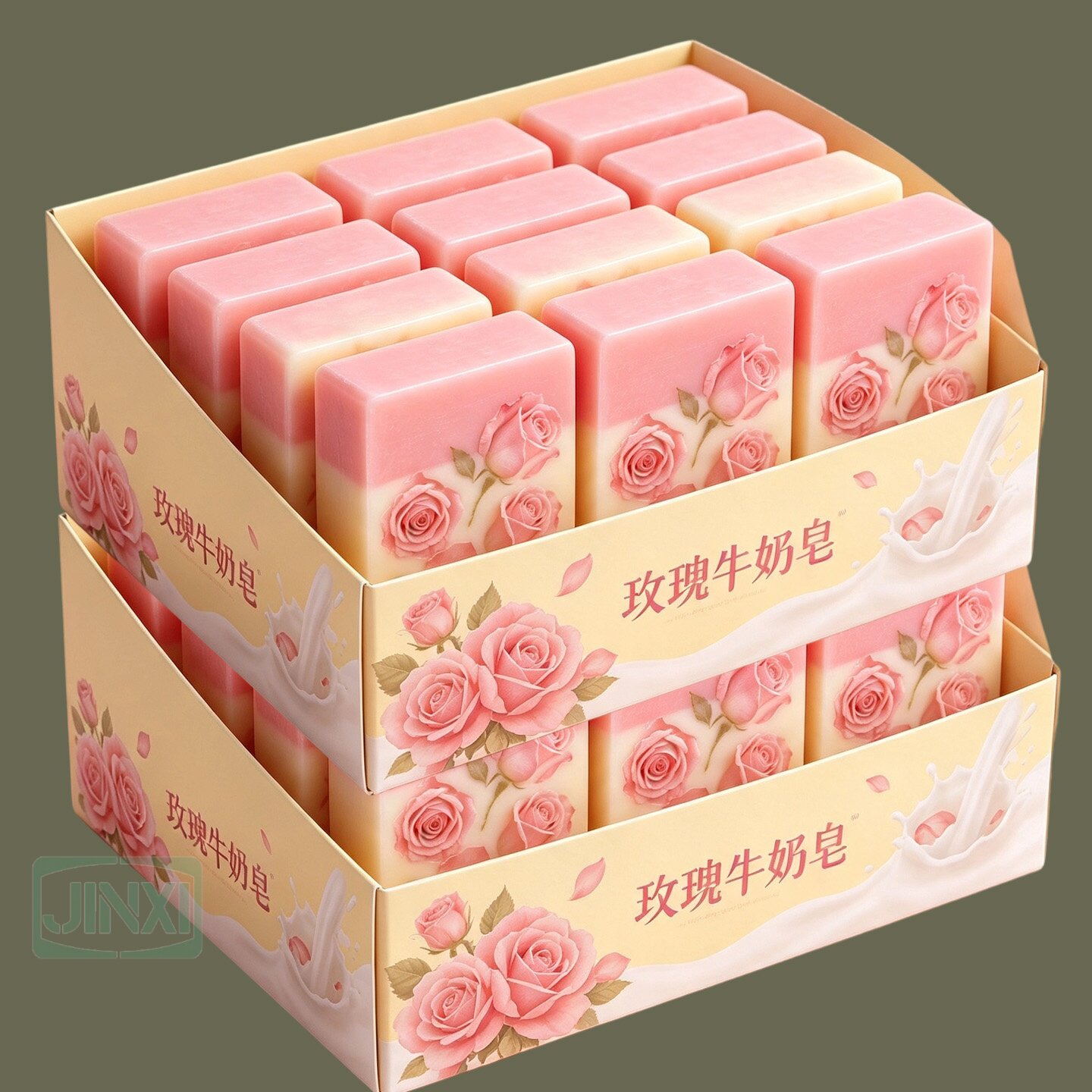 玫瑰牛奶手工皂洗脸皂清爽清洁男女清洁皂香氛持久全身持久留香皂