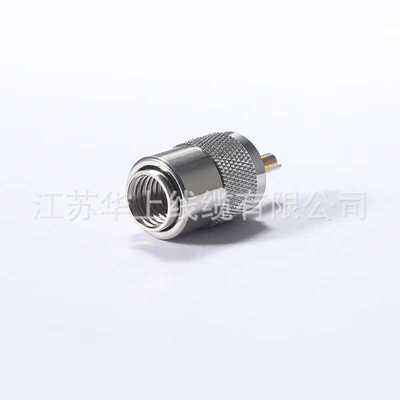 全铜镀镍 UHF-J7 滚花二件套 接50-7 RG8 LMR400馈线 对讲机接头