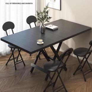折叠桌餐桌方桌子家用简易1米吃饭桌90户外摆摊折叠桌椅小户型厂