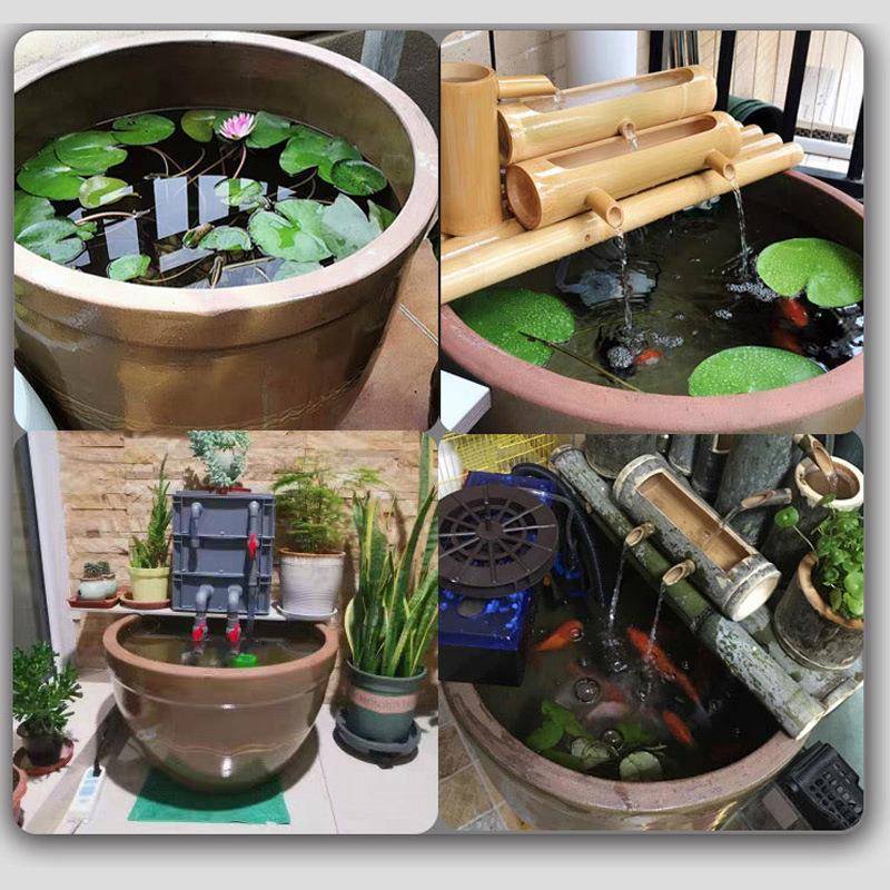 土陶水IGO缸D储老水式庭院加造景土陶瓷厚酿酒发酵缸腌菜缸养鱼风