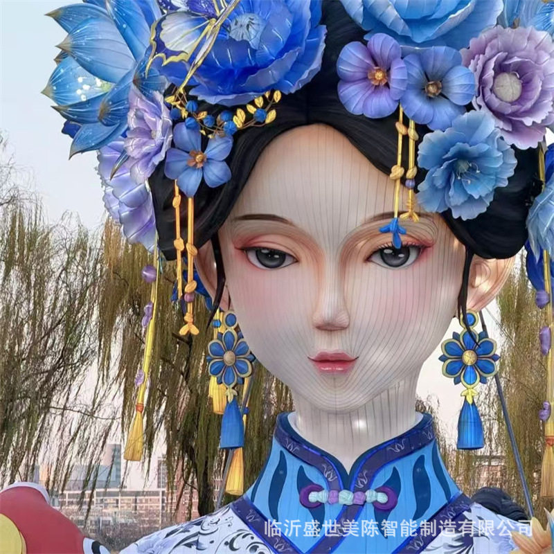 大明湖畔夏雨荷花灯蛇年打卡