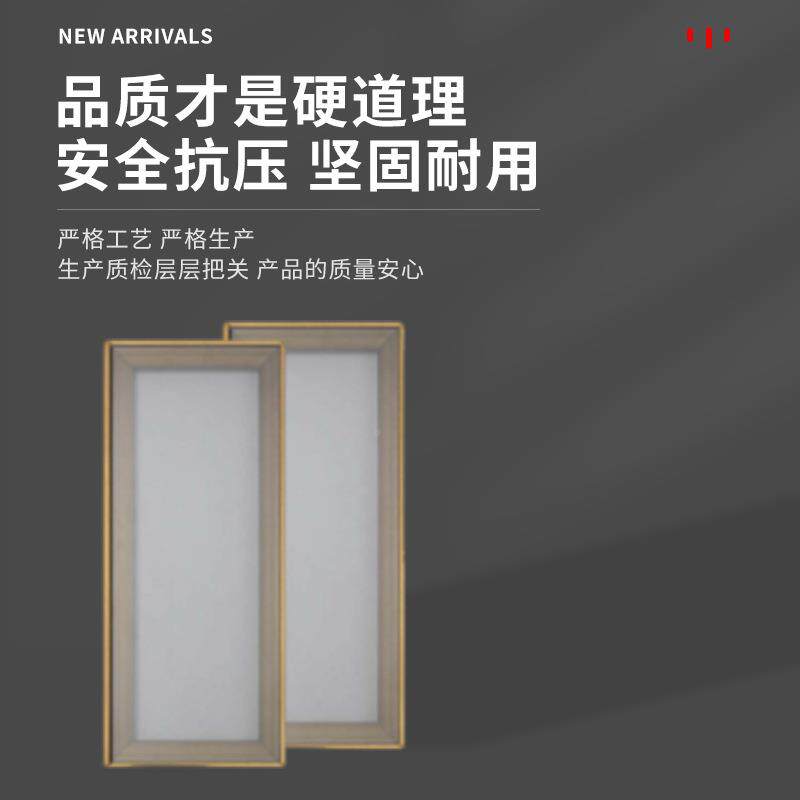铝合金玻衣柜门酒柜璃窄柜门轻奢款边框化通透钢玻璃衣柜门OUQ橱