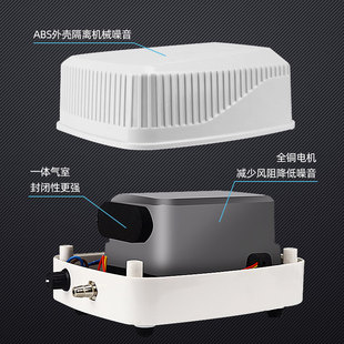 增氧泵超静音鱼缸氧气r泵养鱼增氧机小型家用打氧机加氧充氧泵