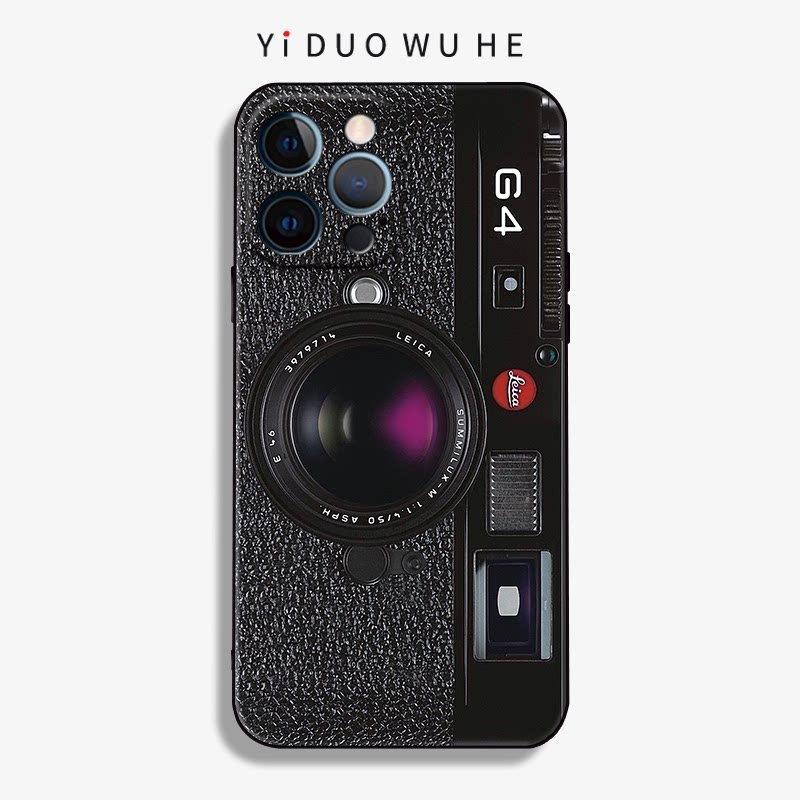 一朶午荷16promax日韩11proiphoneX手机壳8PLUS创意XR男女6S苹果X磨砂软5薄7/15/14