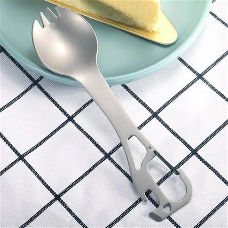 5 In 1 Camping Spork Spoon Multi Tool Copener CYutlery