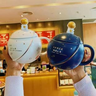 智能恒温星球陶瓷杯加热杯垫咖啡马克杯宿舍办公室家用礼品杯礼盒