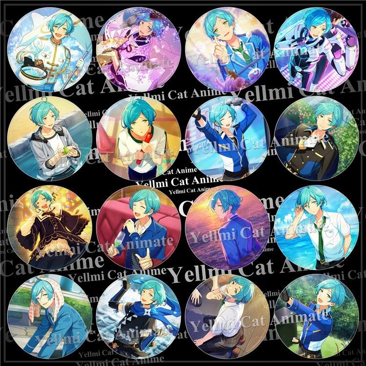 ES徽章虚拟偶像动漫周边吧唧挂件镜子偶像梦幻祭流星队深海奏汰29